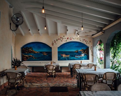 blue coast restaurant interior